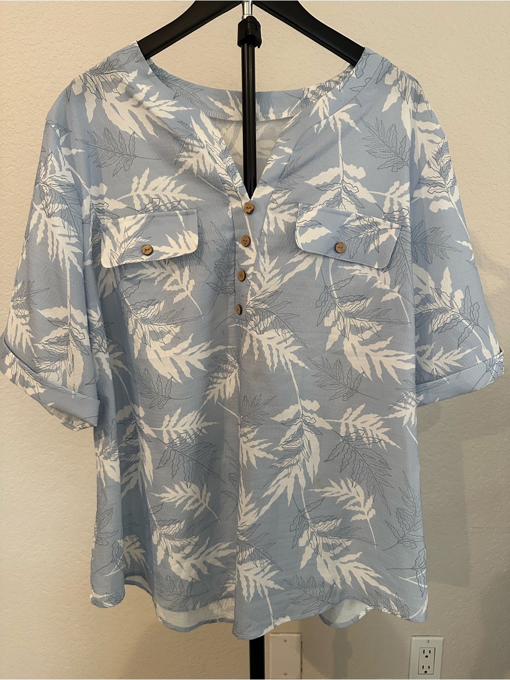 2x Blue/White Blouse